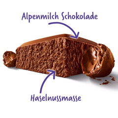 Milka MMMAX Noisette – Alpine mælkechokolade med et delikat og cremet hasselnøddefyld – 250g