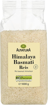 Økologisk Himalaya hvid Basmatiris, 1 kg