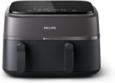 Philips Airfryer Dual Basket 3000 Series, 9L, 2 kurve, 2 retter klar på samme tid, Rapidair plus varmluftsteknologi Hvidevarer Naty Shop Dual Basket 9 L