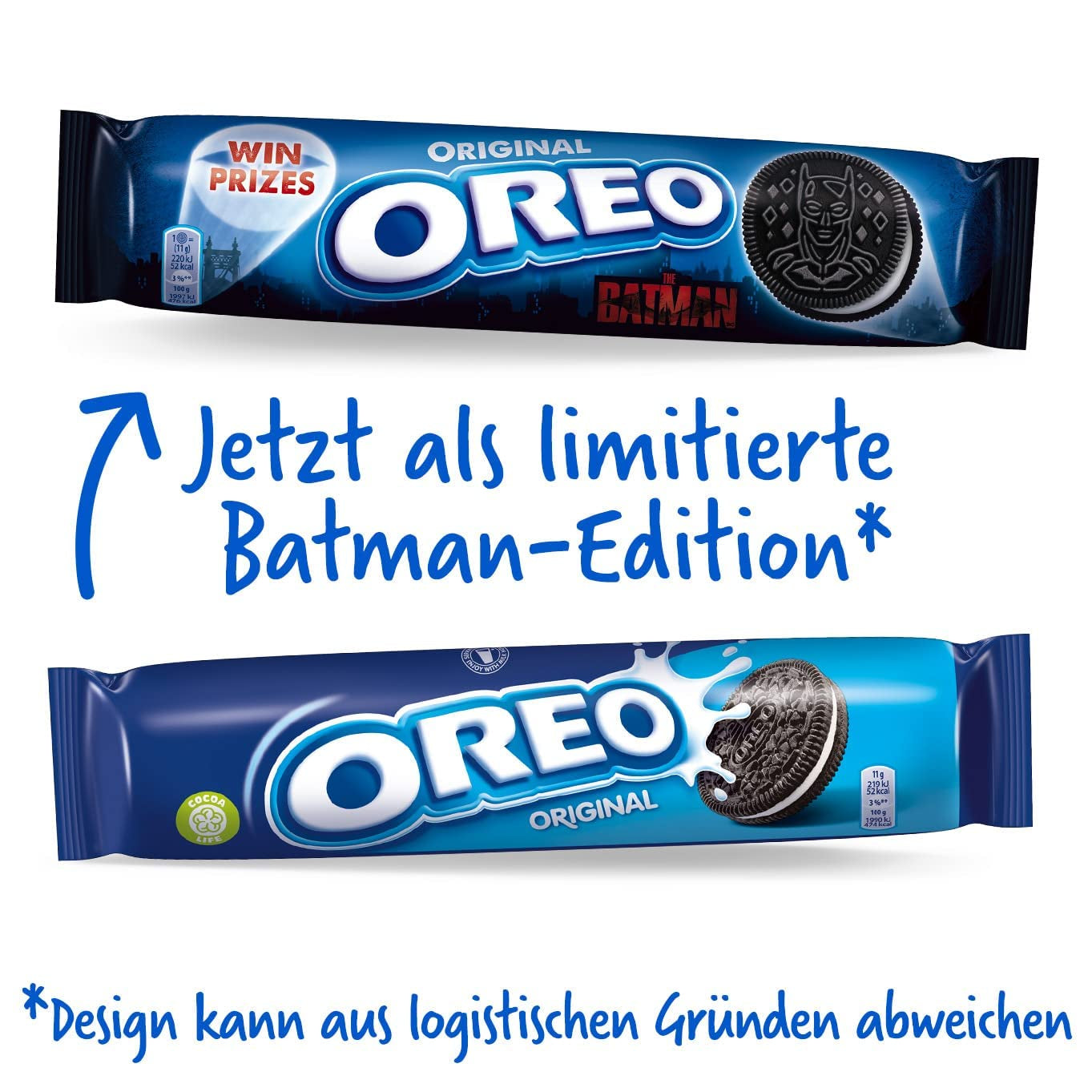 OREO Original – Fursecuri crocante cu cacao și umplutură delicioasă de cremă cu aromă de vanilie – 20 x 66g