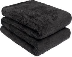 Brentford's Teddy Fleece Blanket, Pătură mare pentru pat, plușată, super moale, caldă, pentru canapea, pat, cuvertură de pat, negru - 150 X 200 Cm Paturi si Cuverturi Besuche den Brentfords-Store Negru 150 X 200 Cm