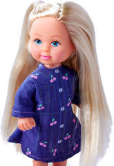 Simba Evi Love Guineea Pigs, păpușă de joacă cu doi porcușori de Guineea și căsuță, sticlă de apă și morcovi, 12 cm, vârste 3+