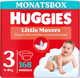 Huggies Babybleer Little Movers, Disney Design, Størrelse 3, 168 Antal (3 x 56), Månedsæske