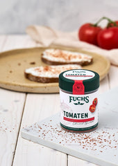 Fuchs Gewürze - Tomaten Flocken - Gewürz für Ofenfeta oder tomatigen Geschmack i sauce - naturlige ingredienser - 40 g i wiederverwendbarer, genbrugsbarer Dosis
