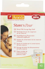 Poser til modermælk - 40 stk Mad og ammetilbehør Bebe Naty Shop