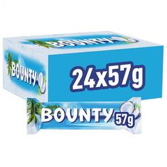 Bounty-chokoladestænger Kokoschokoladesmag 24 stænger i en pakke (24 x 57 g)