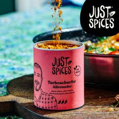 Just Spices Turbo Sharper Allrounder I Mehr Wumms for jedes Gericht mit dreifach Chili I Gewürzdose, 61 g