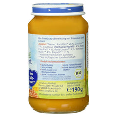 Økologisk linsegryde med couscous (fra 6 måneder), 190 g