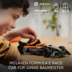 LEGO Technic NEOM Mclaren Formel E racerbil, racerbillegetøj til drenge og piger på 9 år, modelbilsæt, indretning til børneværelset, fødselsdagsgaveidé 42169 Byggesæt Beuche den LEGO-Store