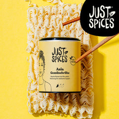 Just Spices Asia Gemüsebrühe I Würze asiatisk Suppen zu Hause selbst I Gewürzdose, 65 g