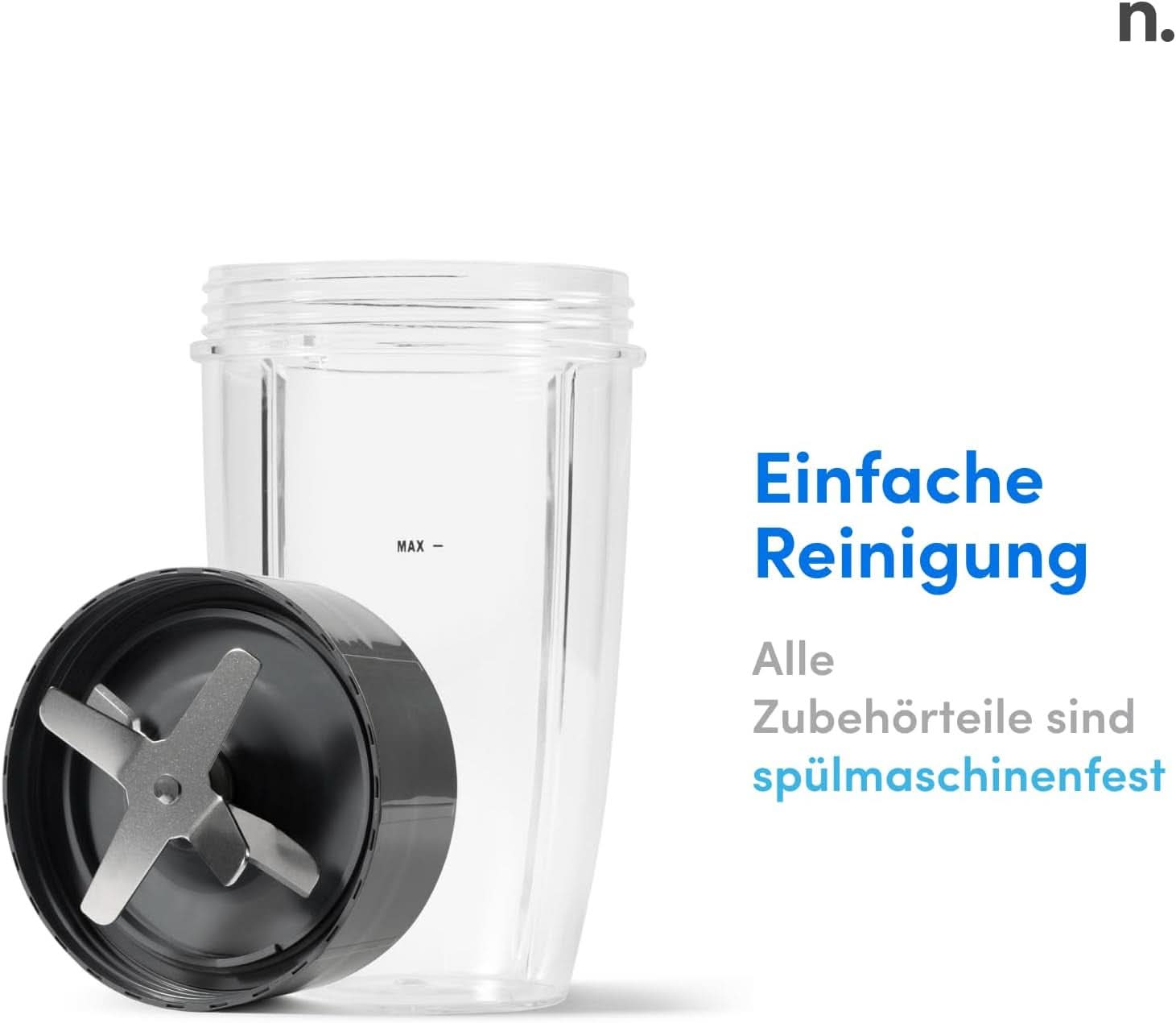Nutribullet Pro, 900 Watt Leistung, Einfach Und Schnell in Der Anwendung, Kompakt, Leicht Zu Reinigen, Mit 700 Ml Becher, Smoothiemixer, Smoothie Maker, Elektrischer Mixer, NB904B, Schwarz Mama si Copilul Naty Shop