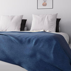 Soleil D'Ocre Adele, Zigzag Cover, Smidt fra sofaen, Polycoton, Blå, 220 X 240 Cm Dyner og dyner Naty Shop