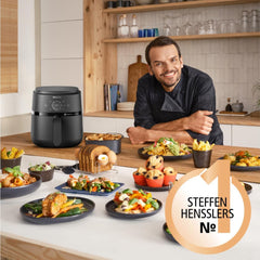 Philips Airfryer 2000 series 4,2L - Digital berøringsskærm, 13 tilberedningsmuligheder, 9 forudindstillede funktioner, Op til 90 % mindre fedt med Rapidair-teknologi, effekt 1500W Hvidevarer Naty Shop