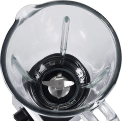 CR 4077 Standmixer Mit 1,5L Glasbehälter, Smoothie Maker, Hochleistungsmixer, Mahlung, Eis-Zerkleinerung, Pulsfunktion, Edelstahlklingen, 2 Geschwindigkeiten, 1000W, Schwarz/Silber Bucatarie Naty Shop