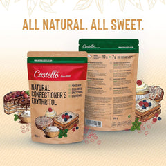 Naturlig erythritol - flormelis | 10G = 7G sukker, 850 gram Sweeteners Naty Shop