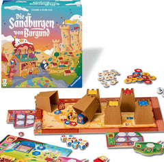 Ravensburger 24687 Burgundy Sandcastles - Spil for børn fra 5 år og opefter, for 2-4 spillere