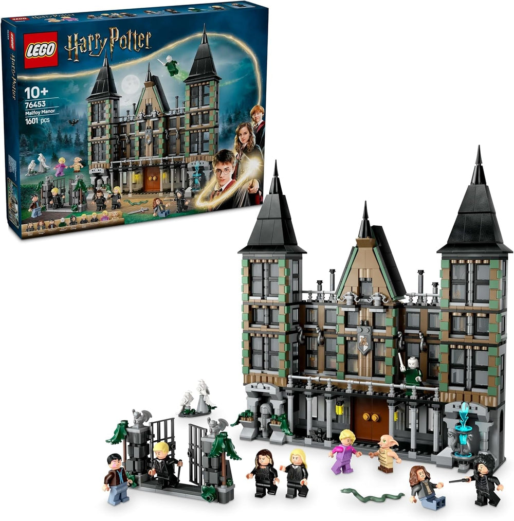 LEGO Harry Potter Malfoy Family Country Estate, fantastisk legetøj at samle og vise, gave til drenge, piger og fans af troldmandsverdenen, gaveidé med 9 minifigurer 76453 Byggesæt Besuche den LEGO-Store Standard titel
