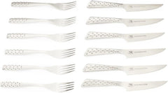 Weber Deluxe Steak Sæt, 6 dele, Monobloc design rustfrit stål, ekstra skarpt, ergonomisk håndtag Kitchen Naty Shop