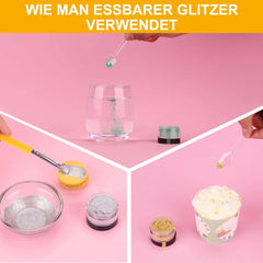 Glitter comestibil, set 6 nuante, 5 grame Glitter Naty Shop