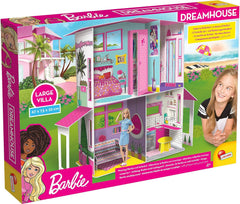 Lisciani - BARBIE Dukkehus - Barbie drømmevilla i to etager - 3D-hus til at bygge, dekorere og designe - Kreativt håndværk og byggelegetøj til børn fra 4 år og op Dukkehuse Naty Shop