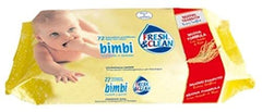 Fresh Clean babyservietter sæt, 12 x 72 stk, refills, gul, til hygiejne og babypleje