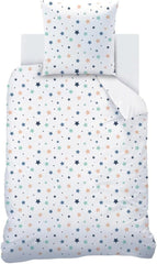 Set de lenjerie de pat pentru copii, reversibila, Stars Lenjerie de pat - copii Naty Shop