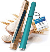 Nudelholz - Teigroller fra Silikon og Edelstahl - Modernes Nudelholz ohne Griffe mit Antihaftwirkung, Fondant og Teig im Handumdrehen ausrollen, Backutensilien