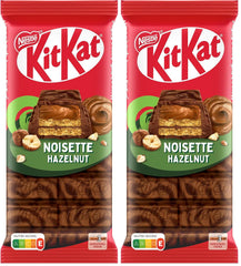 Nestlé Hasselnut Bar Crispy Wafer med cremet hasselnøddefyld og marmoreret chokoladecover 2 pakke (1 x 99g)