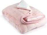 Emma Barclay Pătură Sherpa cu greutate, 127 X 152 cm, Blush Pink Paturi si Cuverturi Emma Barclay Blush roz 50X60" (127X152Cm)