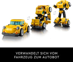 LEGO Icons Transformers Bumblebee, voksen samleobjekt robot actionfigur, filmbyggesæt til science fiction fans, kan forvandles til en bil, eventyrlegetøj 10338 byggesæt Besuche den LEGO-Store
