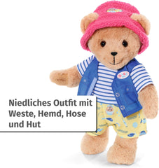 Costum Baby Born Teddy Angler cu undiță pentru păpuși de 43 cm și ursuleț de pluș, 835982 Zapf Creation