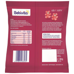 Kornbjørne med superfrugt (9 x 30 g) - snacks til børn fra 1 år, kun sødet med frugt, ideel sjov for hele familien