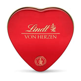 Lindt Chokolade fra hjertet | 30 g | 6 praliner i Marc de Champagne, Coeur à l'Orange, Crispy Milk Chocolate, Orange Marcipan i en smuk hjerteformet æske | Gave af chokolade | Chokolade gave