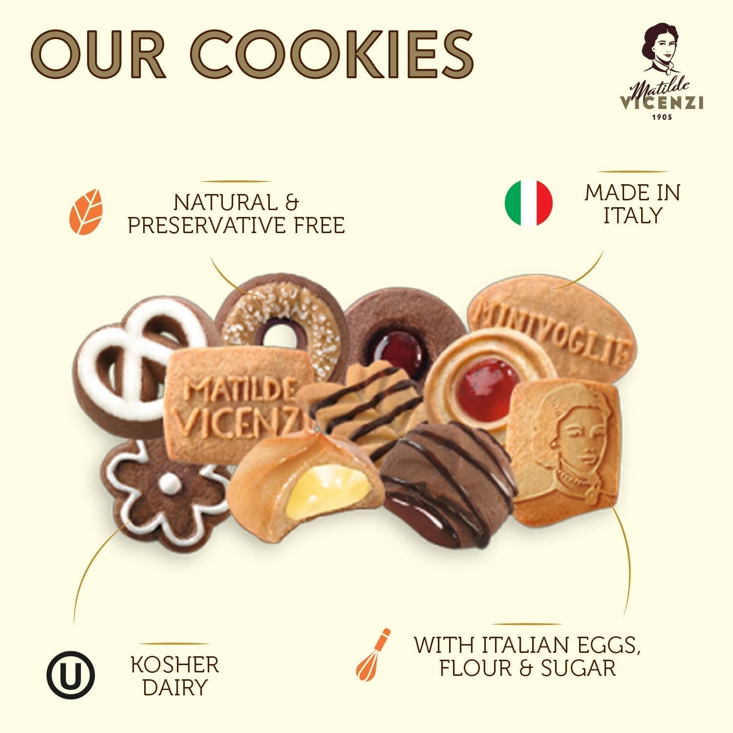 Sambanuts Matilde Vicenzi Minivoglie (tavă metalică rotundă 500G)