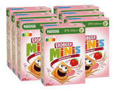 NESTLE Strawberry Minis, korn med jordbærsmag og fuldkornsmel, sæt 7 x 375 gram Cereals Naty Shop
