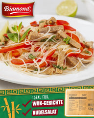 DIAMOND glasnudler, kort mung bønne stivelse glas nudler, naturligt veganske og glutenfri - 1 x 5 kg