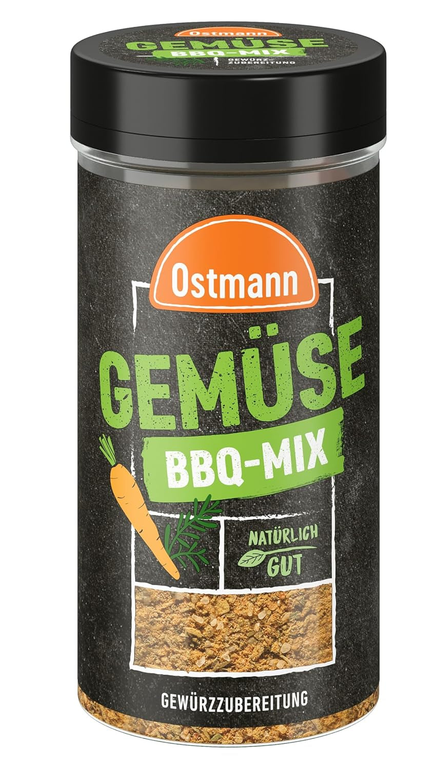 Ostmann Gewürze - Gemüse BBQ Mix | Gewürzzubereitung für Gemüse | Mediterrane Kräuternote für Grillgemüse, Tofu und Co. | 120 g i en si