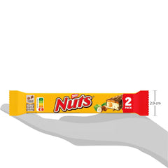 NESTLÉ Chocolate Bars 2Pack, klassikerne med hele hasselnødder og karamel dækket af mælkechokolade, pakke med 24 stk (24 x 2 x 30g)