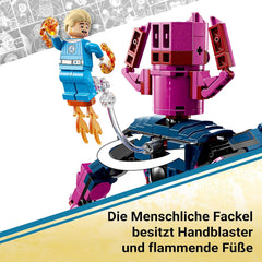 LEGO ǀ Marvel Fantastic Four vs. Galactus Baufigur - Bauset mit Superhelden - Spielset med The Thing, Invisible Woman and Human Torch - Kreatives Geschenk für Jungen und Mädchen - 76316