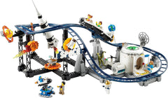 LEGO 31142 Creator 3-i-1 Space Rollercoaster Legetøjssæt til børn med arbejdsvogne, konverteres til et fritfaldstårn eller karrusel med raketter og glødende klodser Byggesæt Besuche den LEGO-Store