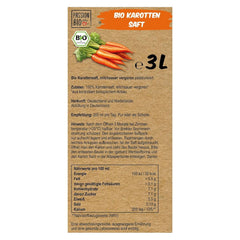 Økologisk gulerodsjuice - Lavet af tyske og hollandske gulerødder, 3 liter Ikke-alkoholiske drikke Naty Shop