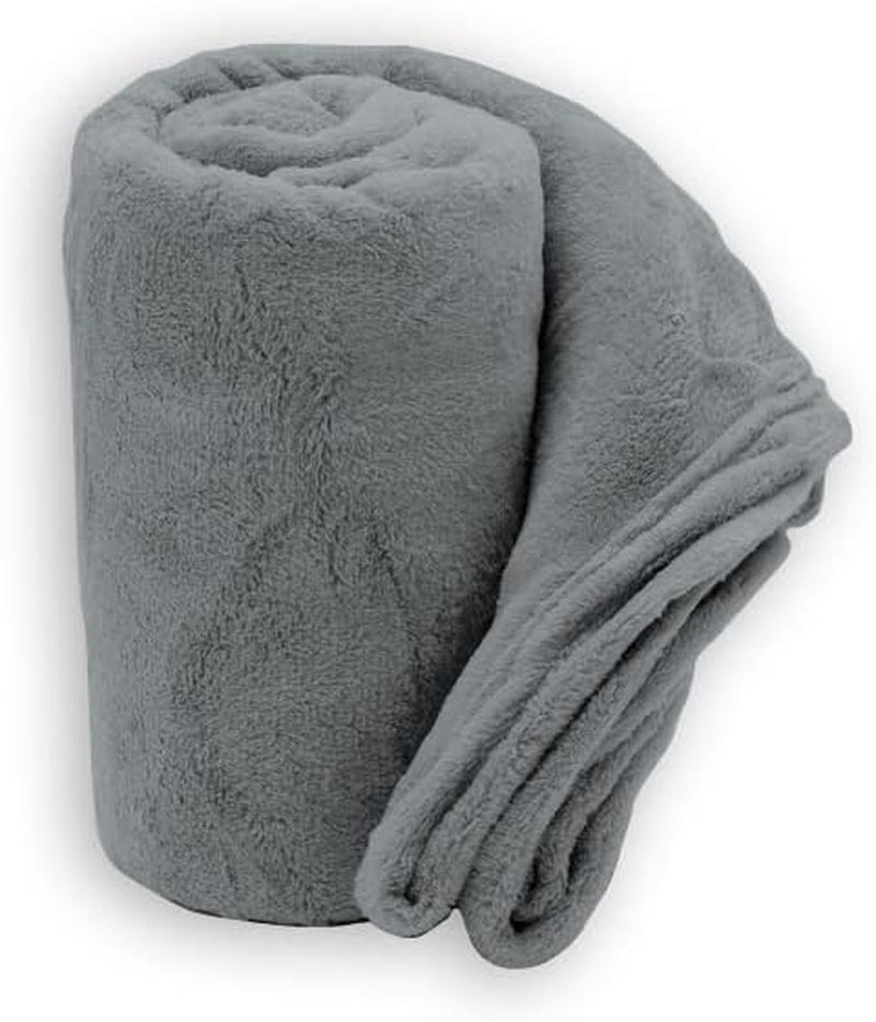 Pătură moale | Plaid | Soft Touch | 130 X 160 Cm | Pulbere Plapumi si pilote Naty Shop Gri perlat 130X160