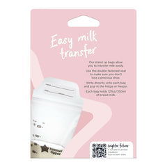 Tommee Tippee Closer to Nature Opbevaringsposer til modermælk, præsteriliseret, 350 ml Tilbehør Mad og amning Bebe Naty Shop