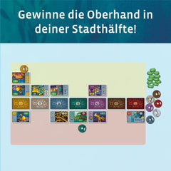 KOSMOS 683665 Pacifica - Rejs den sunkne by med taktik og held, to-personers spil, brætspil for præcis 2 spillere fra 10 år og opefter, strategispil