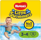 Huggies Little Swimmers svømmebleer, størrelse 3-4, 12 pakke, 7-15 kg