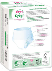 Hypoallergent og miljøvenligt absorberende undertøj til voksne, størrelse M, 8 stk