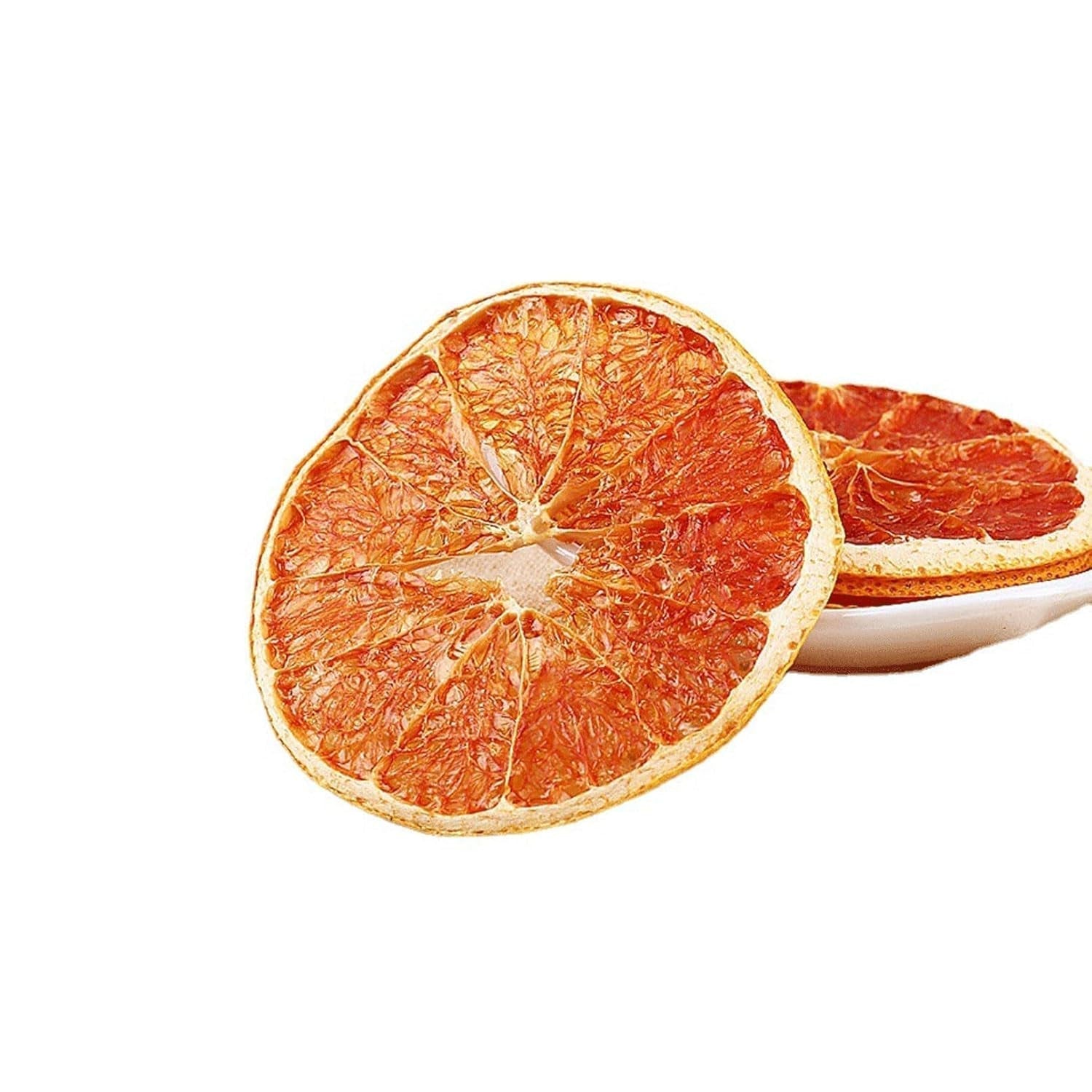 Felii de grapefruit uscate, grapefruit deshidratat, umplere vază, decorațiuni de Crăciun, felii de grapefruit roșu, felii de fructe uscate pentru ceai, fără zahăr adăugat (100g (1 pachet)) Produse deshidratate Naty Shop 200G (1 pachet)