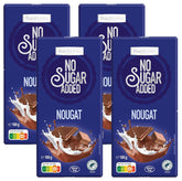 frankonia CHOKOLADE UDEN TILSAT SUKKER Chokolade med nougat, glutenfri, 100 g (pakke med 4)