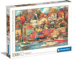 Clementoni - 31685 Collection Puslespil - Good Times Harbor - Puslespil 1500 brikker fra 14 år, skjult objekt-puslespil for voksne, færdighedsspil for hele familien, medium Puslespil Naty Shop Standardtitel