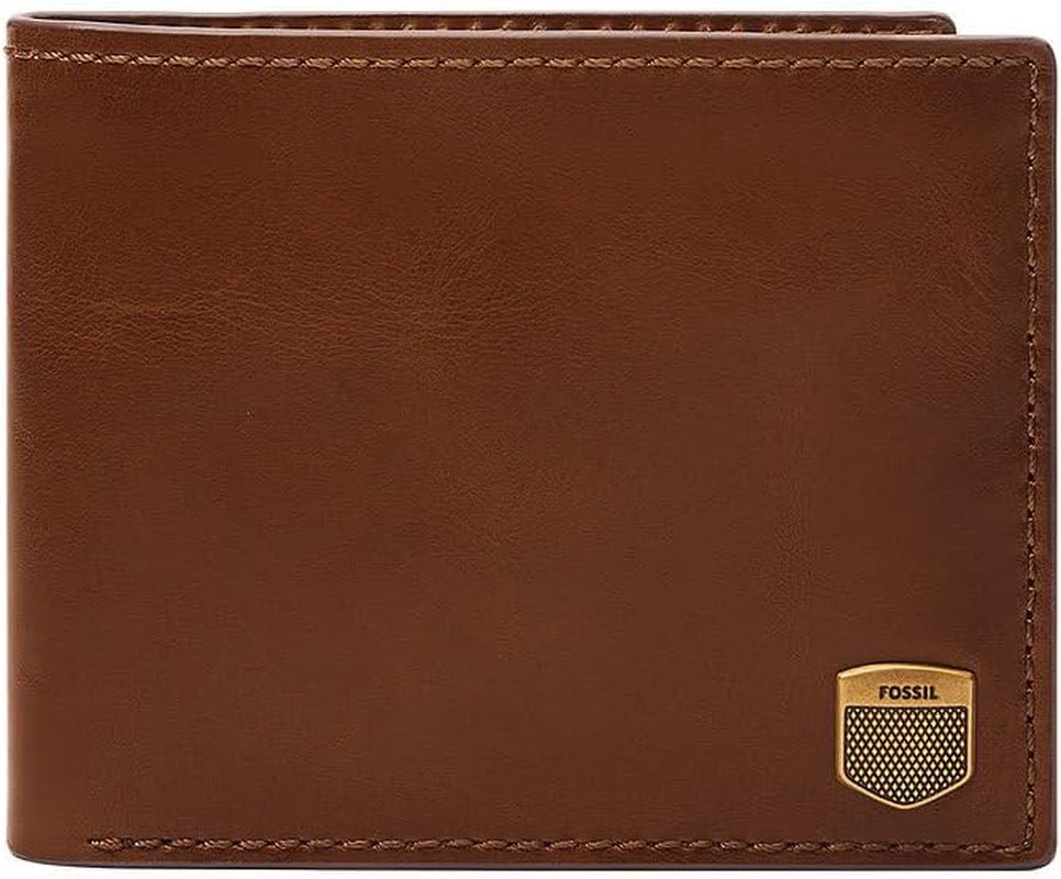 Fossil pentru bărbați Hayes Card Case Bifold Portofel Barbati Naty Shop Arahide maro
